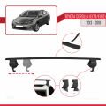Toyota Corolla 11 (E180) 2013-2018 Arası ile Uyumlu ACE-4 Ara Atkı Tavan Barı Siyah 2 Adet