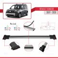 Renault Kangoo 2 (X61) 2007-2020 Arası ile Uyumlu FLY Model Ara Atkı Tavan Barı Gri 3 Adet