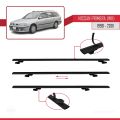 Nissan Primera 2 (W11) Traveller 1998-2001 Arası ile Uyumlu BASIC Model Ara Atkı Tavan Barı Siyah 2 Adet