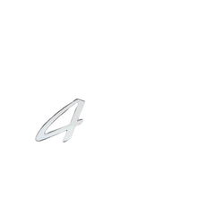 Porsche Panamera Uyumlu 4 Krom Bagaj Logosu (AL-238)