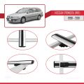 Nissan Primera 2 (W11) Traveller 1998-2001 Arası ile Uyumlu BASIC Model Ara Atkı Tavan Barı Gri 2 Adet