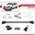 Renault Clio 4 ST 2013-2020 Arası ile Uyumlu FLY Model Ara Atkı Tavan Barı Gri 3 Adet