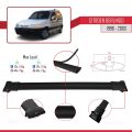 Citroen Berlingo (M49) 1996-2003 Arası ile Uyumlu FLY Model Ara Atkı Tavan Barı Siyah 2 Adet