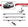 Citroen C5 Aircross 2018 ve Sonrası ile Uyumlu BASIC Model Ara Atkı Tavan Barı Gri 2 Adet
