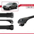 Mercedes M Class 2 (W164) 2005-2011 Arası ile Uyumlu ACE-1 Ara Atkı Tavan Barı Siyah 3 Adet