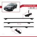 Nissan Primera (W10) Traveller 1991-1997 Arası ile Uyumlu BASIC Model Ara Atkı Tavan Barı Siyah 2 Adet