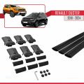 Renault Duster 2 (HM) 2018 ve Sonrası ile Uyumlu FLY Model Ara Atkı Tavan Barı Siyah 3 Adet