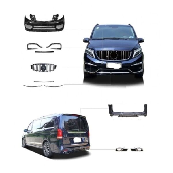 Mercedes W447 Vito 2016+ Uyumlu V Class Body Kit / Versiyon 2