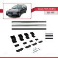 Nissan Primera (W10) Traveller 1991-1997 Arası ile Uyumlu BASIC Model Ara Atkı Tavan Barı Gri 2 Adet