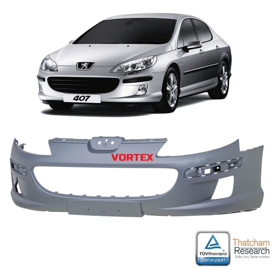 Peugeot 407 Ön Tampon Far Yıkamasız 2006 Sonrası Uyumlu