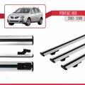 Pontiac Vibe 2003-2008 Arası ile Uyumlu BASIC Model Ara Atkı Tavan Barı Gri 3 Adet
