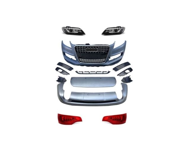 Audi Q7 2005-2010 Modeller İçin 2011 Facelift Görünüm Yükseltme Seti (Far ve Stop Lambaları Dahil)