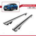 Nissan Qashqai 3 (J12) 2022 ve Sonrası ile Uyumlu HOOK Model Ara Atkı Tavan Barı Gri 2 Adet