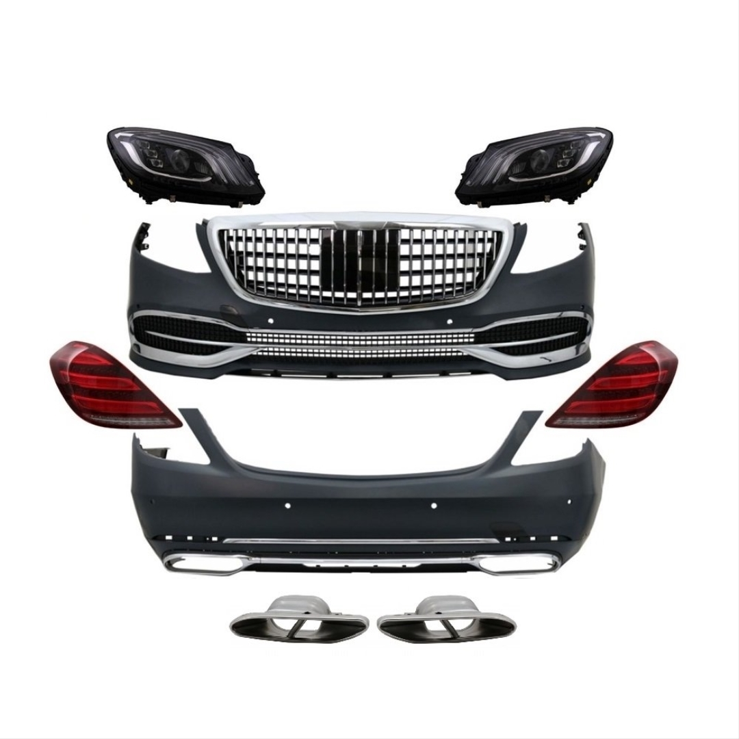 Mercedes W222 S Serisi Uyumlu Maybach Görünüm Body Kit ( Far ve Stop Dahil  )