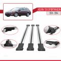 Acura TSX Sport Wagon 2011-2014 Arası ile Uyumlu FLY Model Ara Atkı Tavan Barı Gri 3 Adet