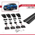 Nissan Qashqai 3 (J12) 2022 ve Sonrası ile Uyumlu ACE-2 Ara Atkı Tavan Barı Siyah 2 Adet