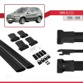 BMW X5 (E53) 2000-2006 Arası ile Uyumlu FLY Model Ara Atkı Tavan Barı Siyah 2 Adet