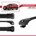 VW Nivus 2020-2024 Arası ile Uyumlu ACE-1 Ara Atkı Tavan Barı Siyah 3 Adet