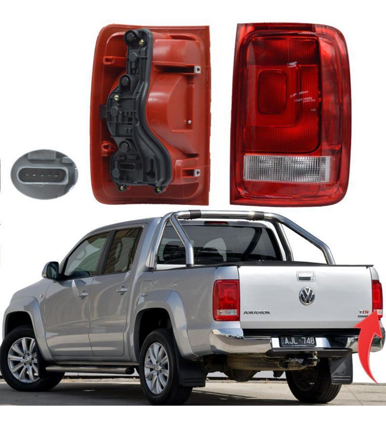 Volkswagen Amarok 2012-2017 Sağ Stop Lambası (Duy Dahil)