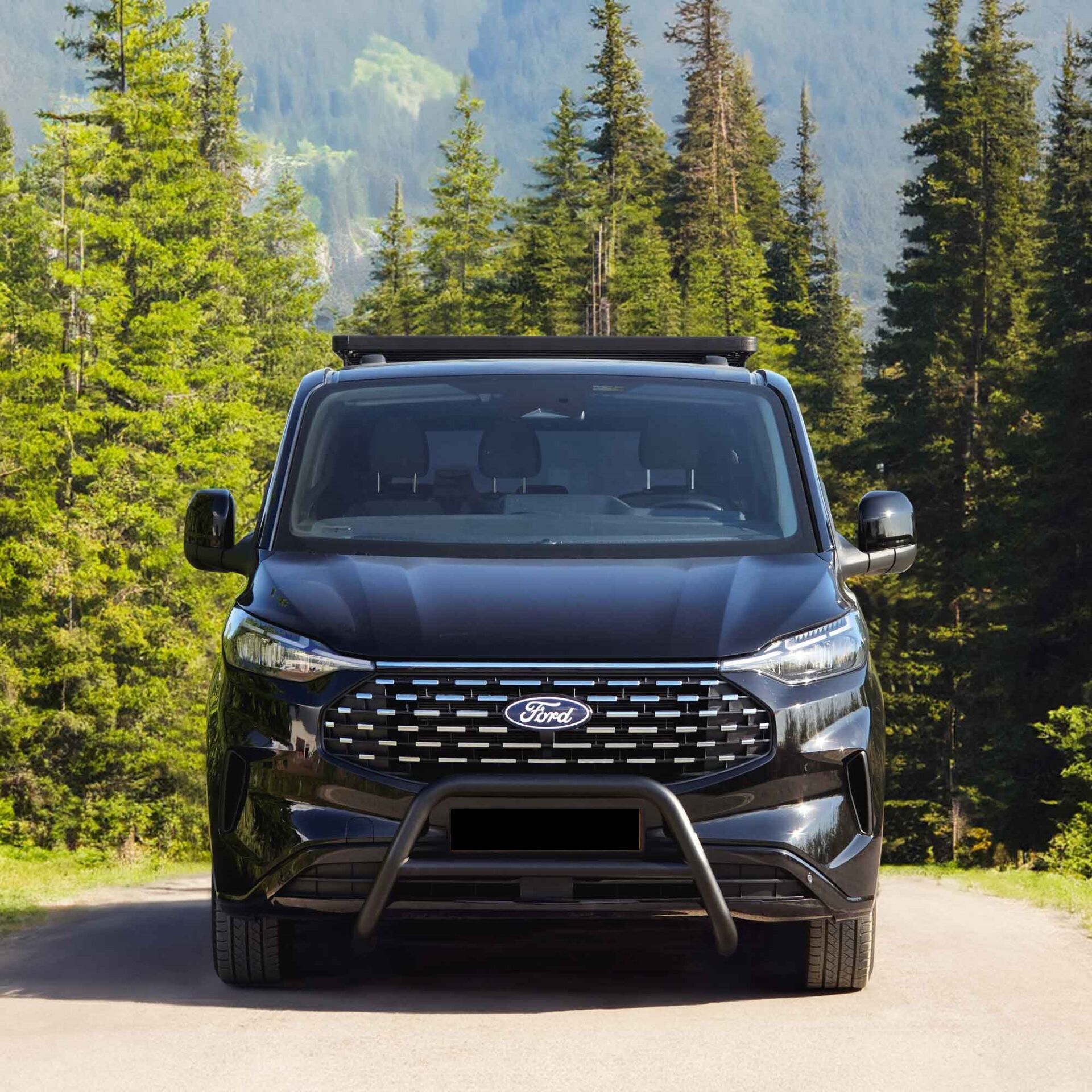 Nissan Navara 2006+ Off Road Siyah Ön Koruma Ön Tampon Koruma Demiri Uni Plus AQM4WD PWT05