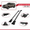 Mercedes GLS Class X166 2017-2019 Arası ile Uyumlu FLY Model Ara Atkı Tavan Barı Gri 2 Adet
