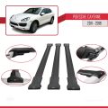 Porsche Cayenne 2 (92A) 2011-2018 Arası ile Uyumlu FLY Model Ara Atkı Tavan Barı Siyah 3 Adet