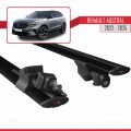 Renault Austral (RHN) 2022 ve Sonrası ile Uyumlu HOOK Model Ara Atkı Tavan Barı Siyah 2 Adet