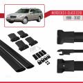 Mercedes E Class S210 Wagon 1998-2002 Arası ile Uyumlu FLY Model Ara Atkı Tavan Barı Siyah 2 Adet
