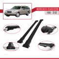 Mercedes E Class S210 Wagon 1998-2002 Arası ile Uyumlu FLY Model Ara Atkı Tavan Barı Siyah 2 Adet