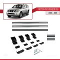 Nissan Pathfinder 3 (R51) 2004-2012 Arası ile Uyumlu BASIC Model Ara Atkı Tavan Barı Gri 2 Adet
