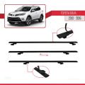 Toyota RAV4 IV (XA40) Pre-Facelift 2013-2015 Arası ile Uyumlu BASIC Model Ara Atkı Tavan Barı Siyah 2 Adet