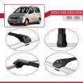 Toyota Yaris Verso (XP20) 1999-2005 Arası ile Uyumlu ACE-1 Ara Atkı Tavan Barı Siyah 2 Adet