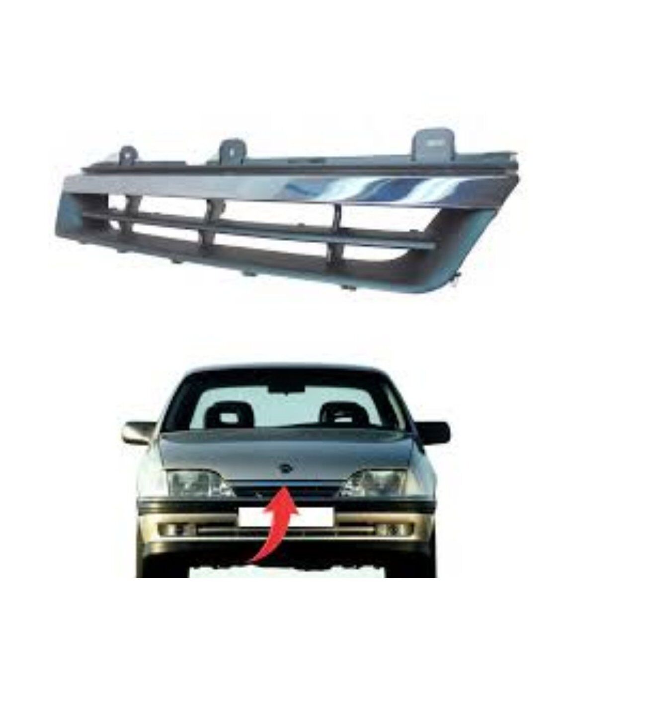 Opel Omega A 1994 Sonrası Ön Nikelajlı Panjur