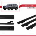Lexus LX 570 2008-2015 Arası ile Uyumlu BASIC Model Ara Atkı Tavan Barı Siyah 3 Adet
