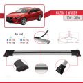 Mazda 6 Wagon 2012-2024 Arası ile Uyumlu FLY Model Ara Atkı Tavan Barı Gri 2 Adet