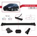 Peugeot 407 SW 2005-2011 Arası ile Uyumlu FLY Model Ara Atkı Tavan Barı Siyah 3 Adet