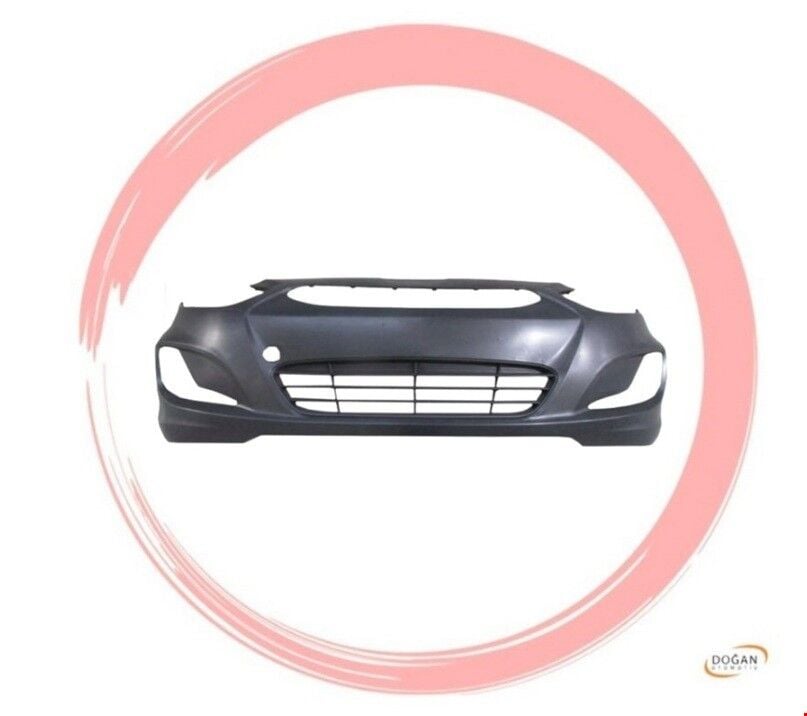 Hyundai Accent Blue 2011-2017 Arası Uyumlu Ön Tampon (Astarli, Orta Izgaralı)