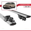 Volkswagen Sharan 2 (7N) 2010-2022 Arası ile Uyumlu HOOK Model Ara Atkı Tavan Barı Gri 2 Adet