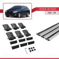 Peugeot 407 SW 2005-2011 Arası ile Uyumlu FLY Model Ara Atkı Tavan Barı Gri 3 Adet