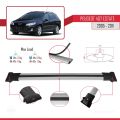 Peugeot 407 SW 2005-2011 Arası ile Uyumlu FLY Model Ara Atkı Tavan Barı Gri 3 Adet