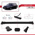 Saab 9-5 (YS3E) SW 1998-2010 Arası ile Uyumlu FLY Model Ara Atkı Tavan Barı Siyah 2 Adet