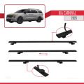 Kia Carnival 2025 ve Sonrası ile Uyumlu BASIC Model Ara Atkı Tavan Barı Siyah 3 Adet