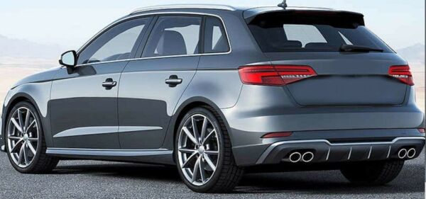 Audi A3 Hatchback 2016-2020 S3 Difüzör Egzoz Seti (Normal Tampon Uyumlu)