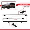Hyundai Santa Fe 2024-2025 Arası ile Uyumlu BASIC Model Ara Atkı Tavan Barı Siyah 3 Adet