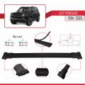 Jeep Renegade (BU) 2014 ve Sonrası ile Uyumlu FLY Model Ara Atkı Tavan Barı Siyah 3 Adet