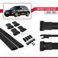 Infiniti EX35 EX37 2008-2013 Arası ile Uyumlu FLY Model Ara Atkı Tavan Barı Siyah 2 Adet
