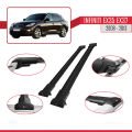 Infiniti EX35 EX37 2008-2013 Arası ile Uyumlu FLY Model Ara Atkı Tavan Barı Siyah 2 Adet