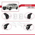 Volvo V60 II 2019 ve Sonrası ile Uyumlu ACE-2 Ara Atkı Tavan Barı Siyah 2 Adet