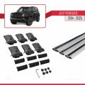 Jeep Renegade (BU) 2014 ve Sonrası ile Uyumlu FLY Model Ara Atkı Tavan Barı Gri 3 Adet