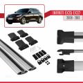 Infiniti EX35 EX37 2008-2013 Arası ile Uyumlu FLY Model Ara Atkı Tavan Barı Gri 2 Adet